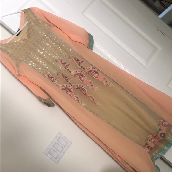 Pakistani Indian long flowy kamiz/dopatta - Picture 1 of 3